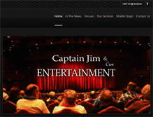 Tablet Screenshot of captainjimismagic.com